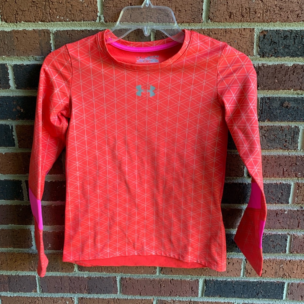 Under Armour YMD fitted Red cold gear shirt.
